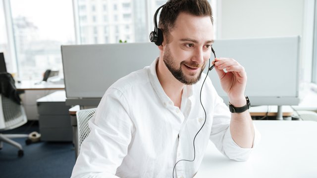 Man on Headset